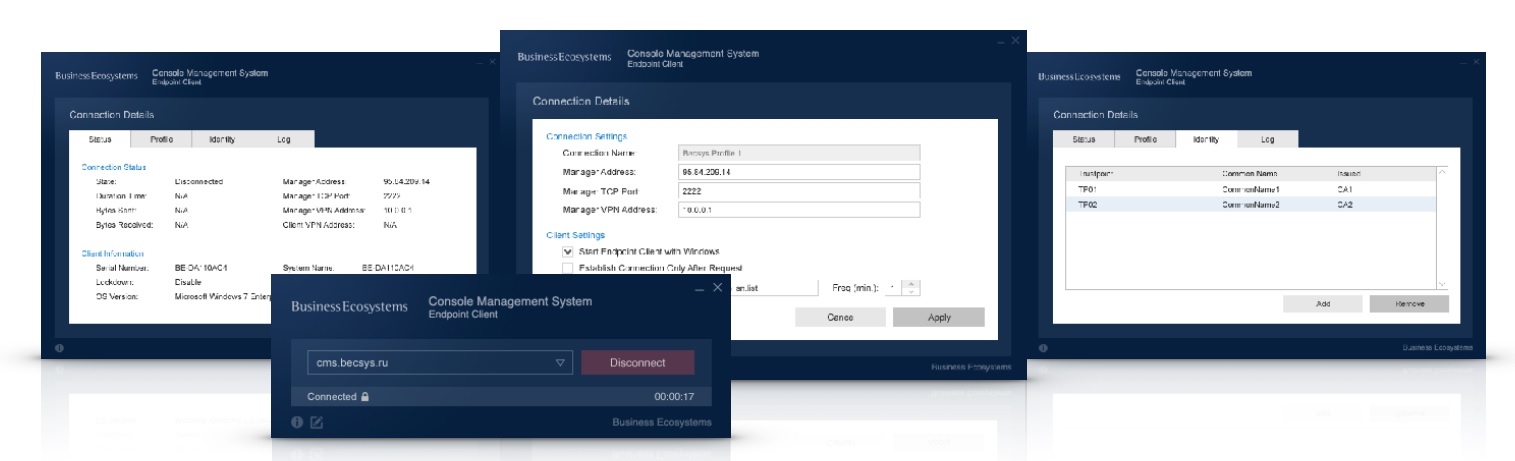 Business Ecosystems Console Management System